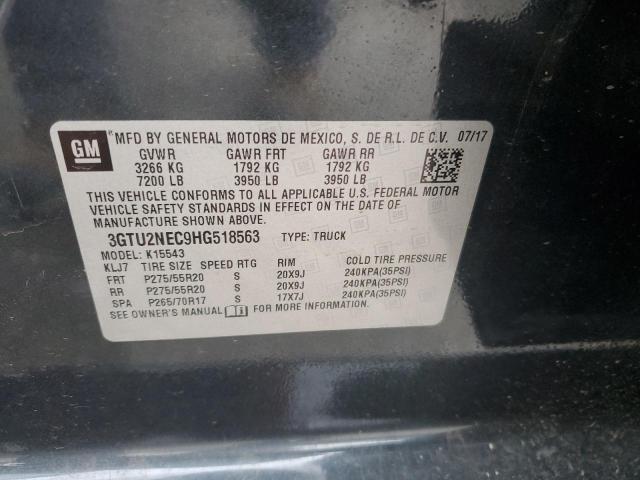 2017 GMC SIERRA K15 - 3GTU2NEC9HG518563