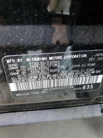 2022 MITSUBISHI OUTLANDER - JA4J3VA85NZ061709
