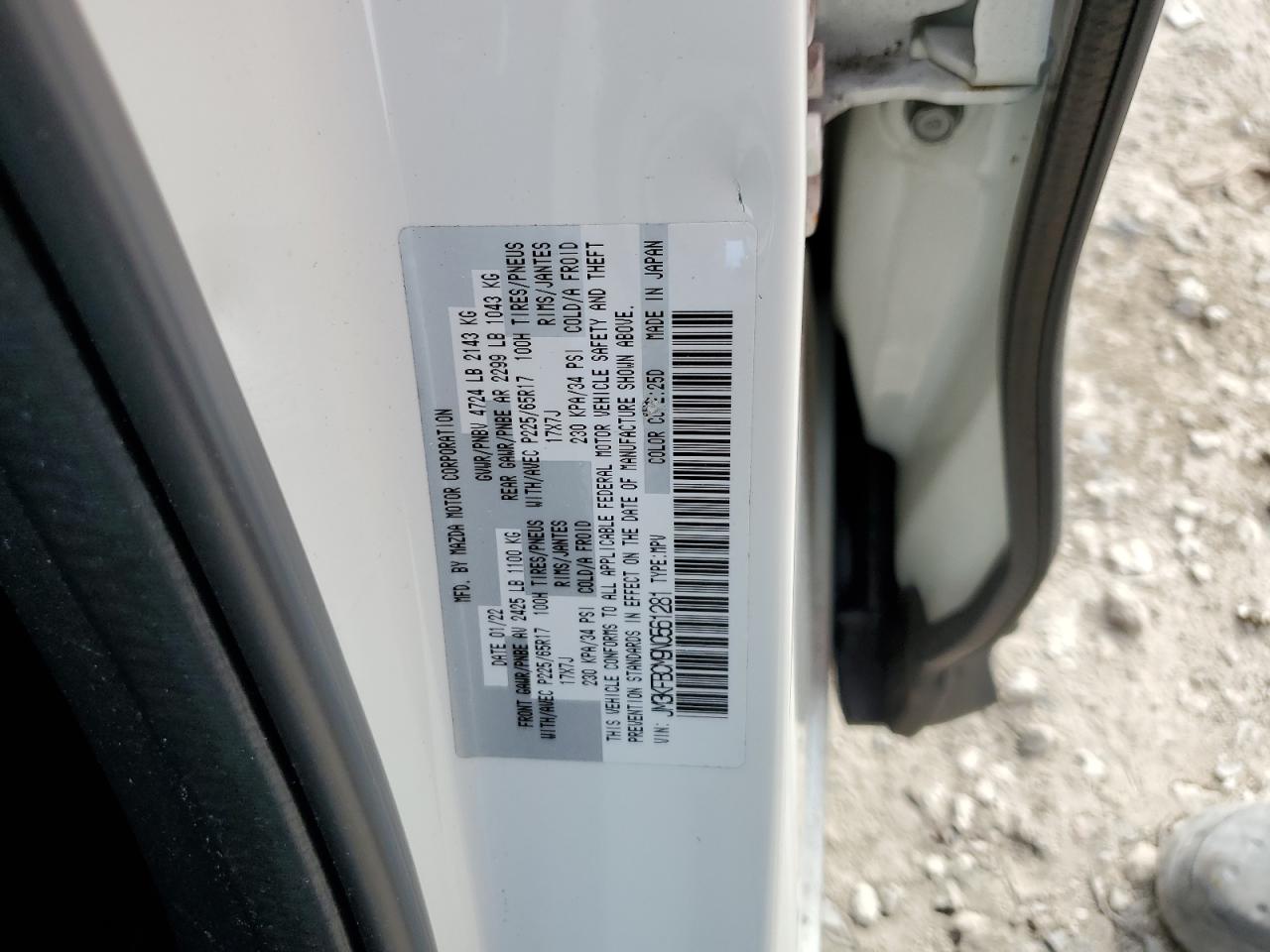 Lot #2956653778 2022 MAZDA CX-5 PREFE