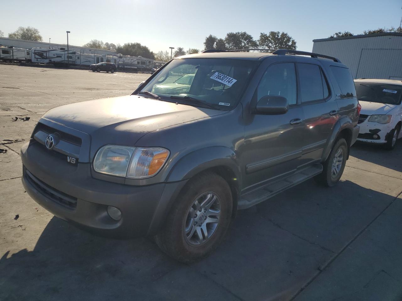 TOYOTA SEQUOIA SR 2007 gray  gas 5TDBT44A17S280254 photo #1