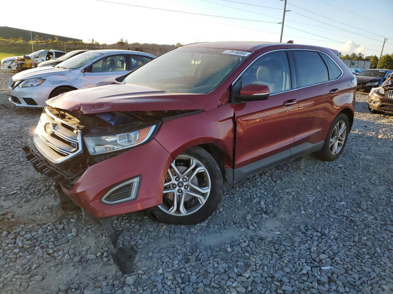 Lot #2938124935 2018 FORD EDGE TITAN