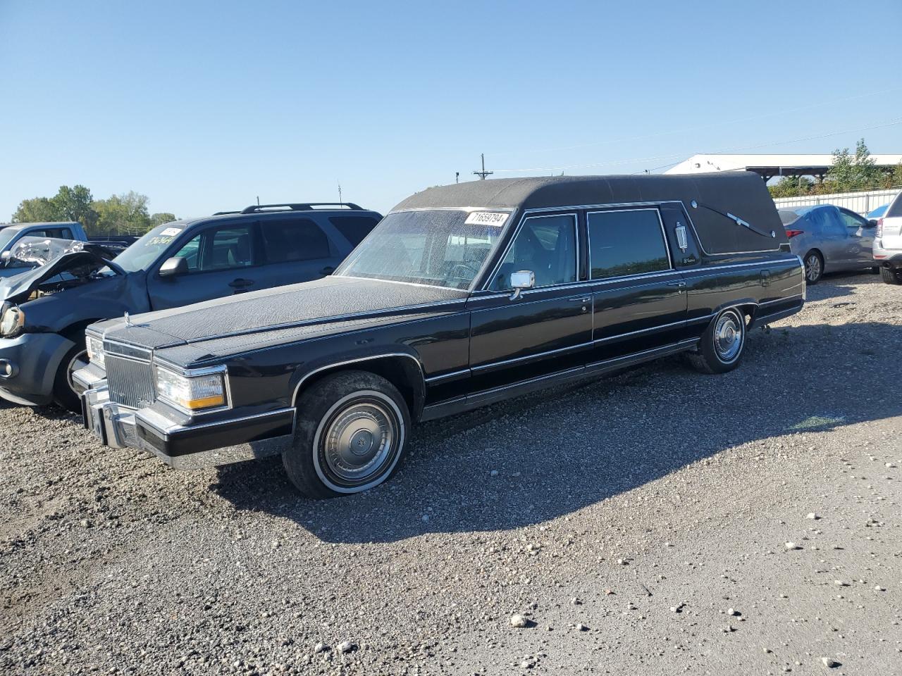 CADILLAC BROUGHAM 1992 black sedan 4d gas 1G6DW54E9NR713312 photo #1