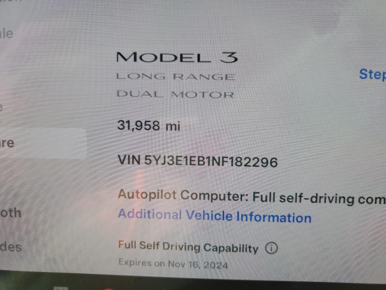 Lot #2988350797 2022 TESLA MODEL 3