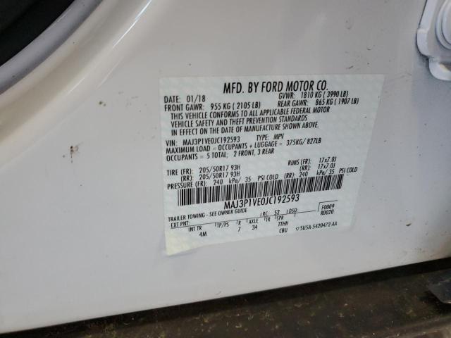 2018 FORD ECOSPORT T - MAJ3P1VE0JC192593
