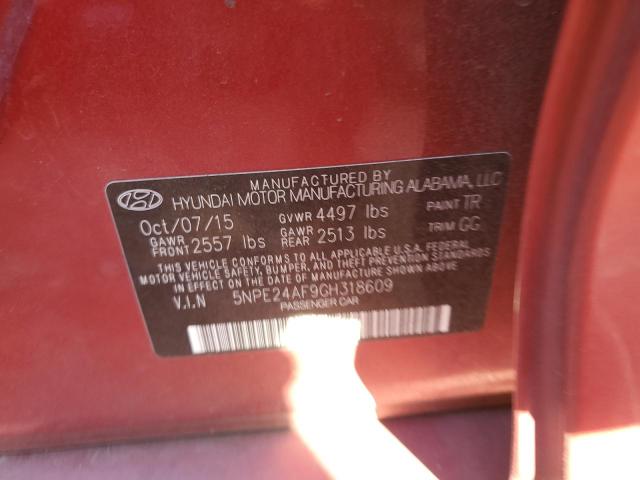 2016 HYUNDAI SONATA SE - 5NPE24AF9GH318609