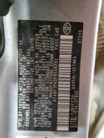 2015 TOYOTA CAMRY LE - 4T4BF1FK0FR506792