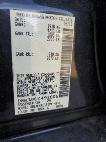 2015 NISSAN ALTIMA 2.5 - 1N4AL3AP0FC493006