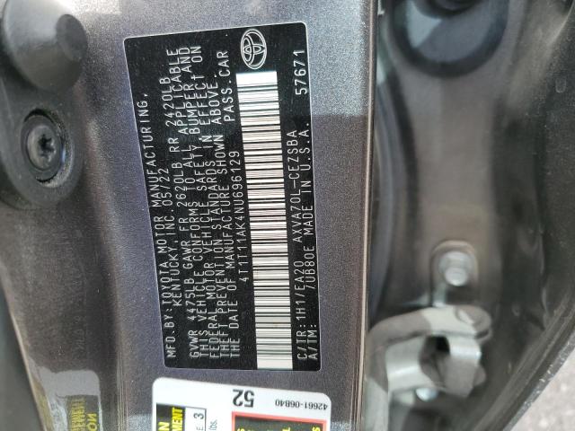 2022 TOYOTA CAMRY SE - 4T1T11AK4NU696129