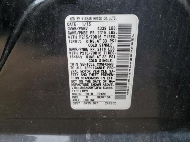 2015 NISSAN ROGUE SELE - JN8AS5MT3FW153885