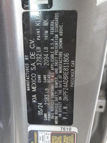 2024 KIA FORTE LX - 3KPF24AD8RE811806