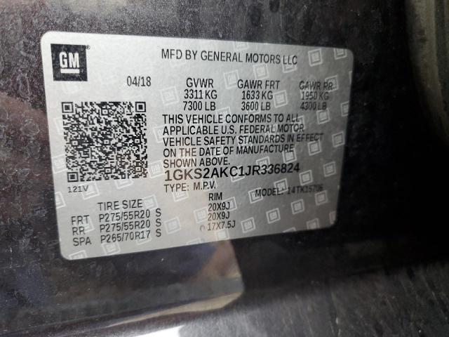 2018 GMC YUKON SLE 1GKS2AKC1JR336824