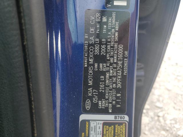 2017 KIA FORTE LX - 3KPFK4A75HE160000