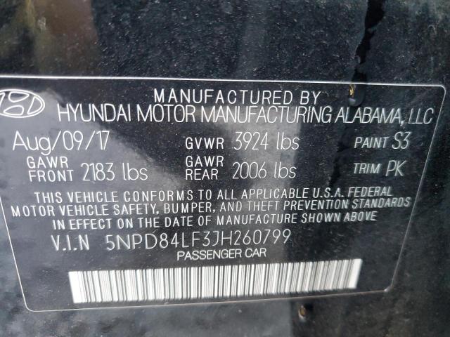 2018 HYUNDAI ELANTRA SE - 5NPD84LF3JH260799