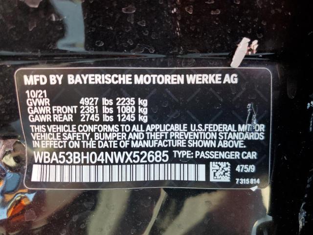 2022 BMW 530 I - WBA53BH04NWX52685