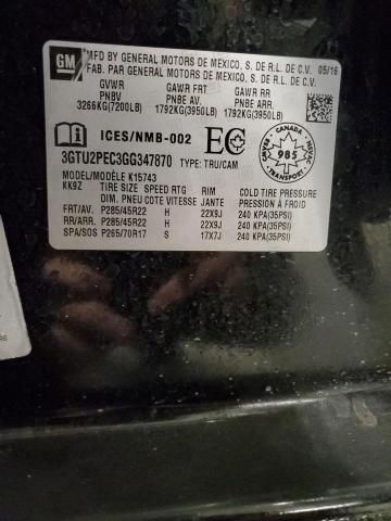 2016 GMC SIERRA K15 - 3GTU2PEC3GG347870