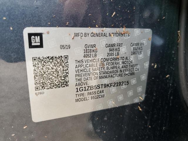 2019 CHEVROLET MALIBU LS - 1G1ZB5ST9KF219215