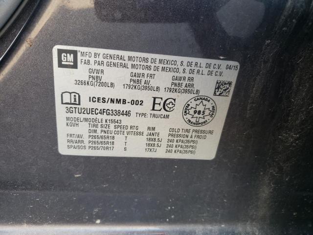2015 GMC SIERRA K15 - 3GTU2UEC4FG338446