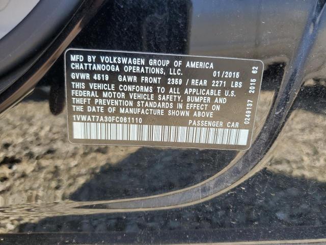 2015 VOLKSWAGEN UK 1VWAT7A30FC061110