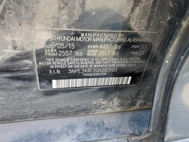 2016 HYUNDAI SONATA SPO - 5NPE34AF2GH283103