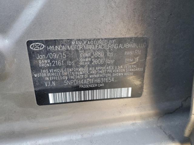 2015 HYUNDAI ELANTRA SE - 5NPDH4AE1FH631654
