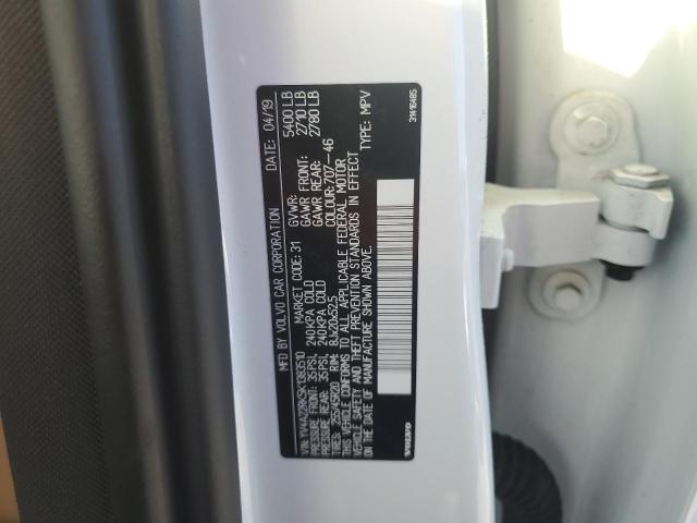 2019 VOLVO XC60 T6 YV4A22RK5K1383510