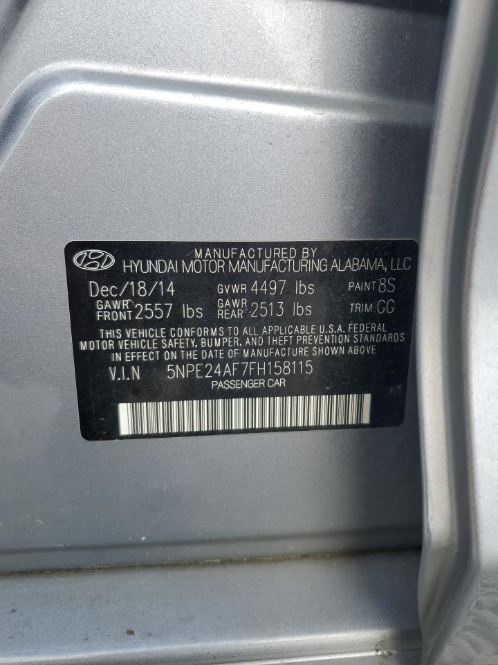 Lot #3029696074 2015 HYUNDAI SONATA SE