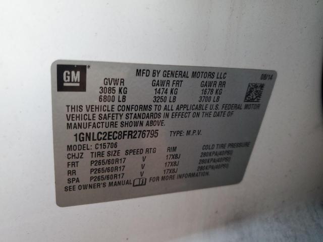 2015 CHEVROLET TAHOE POLI - 1GNLC2EC8FR276795