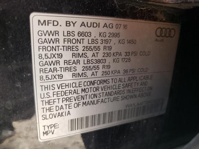 VIN WA1LAAF72HD023816 2017 Audi Q7, Premium Plus no.12