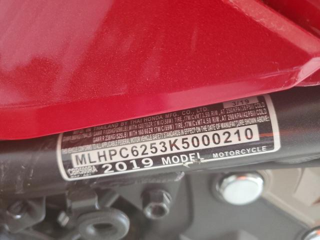 2019 HONDA CBR500 RA MLHPC6253K5000210
