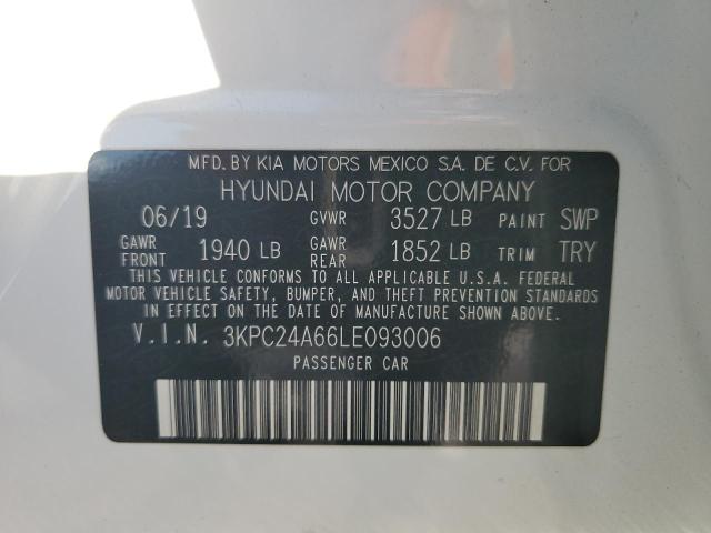 VIN 3KPC24A66LE093006 2020 Hyundai Accent, SE no.12