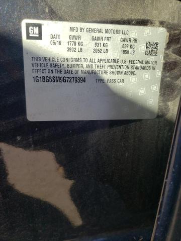 2016 CHEVROLET CRUZE PREM - 1G1BG5SM9G7279394