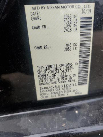 2020 NISSAN ALTIMA SR - 1N4BL4CV8LN310201