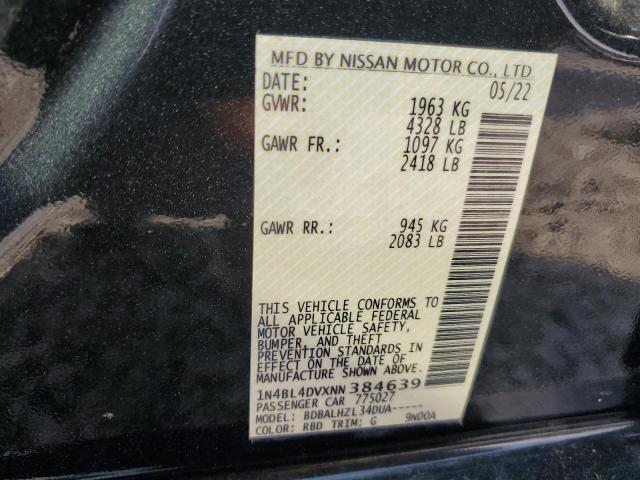 2022 NISSAN ALTIMA SV - 1N4BL4DVXNN384639