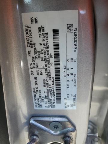 2017 LINCOLN MKC SELECT 5LMCJ2D96HUL62698