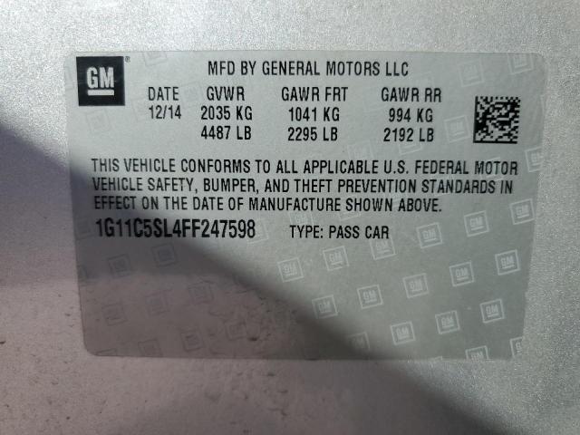 2015 CHEVROLET MALIBU 1LT - 1G11C5SL4FF247598