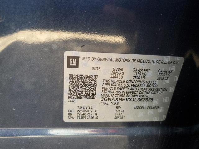2018 CHEVROLET EQUINOX LS - 3GNAXHEV3JL367635