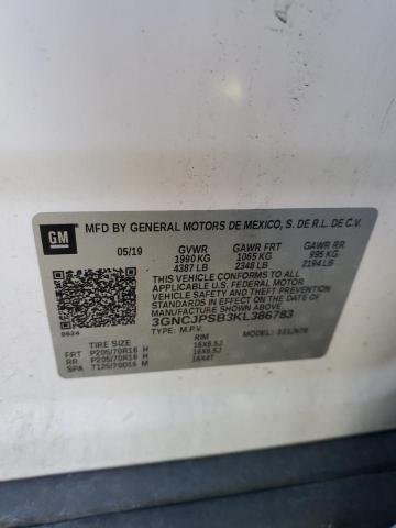 2019 CHEVROLET TRAX 1LT - 3GNCJPSB3KL386783