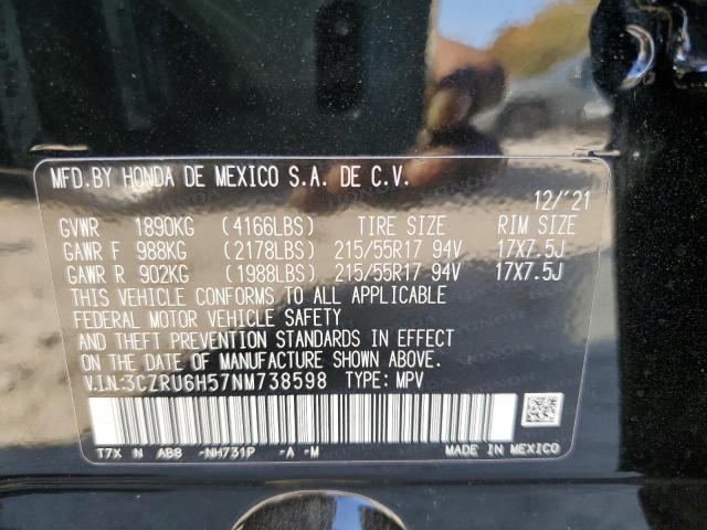 2022 HONDA HR-V EX - 3CZRU6H57NM738598