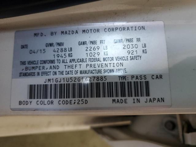 VIN JM1GJ1U52G1427885 2016 MAZDA 6 no.12