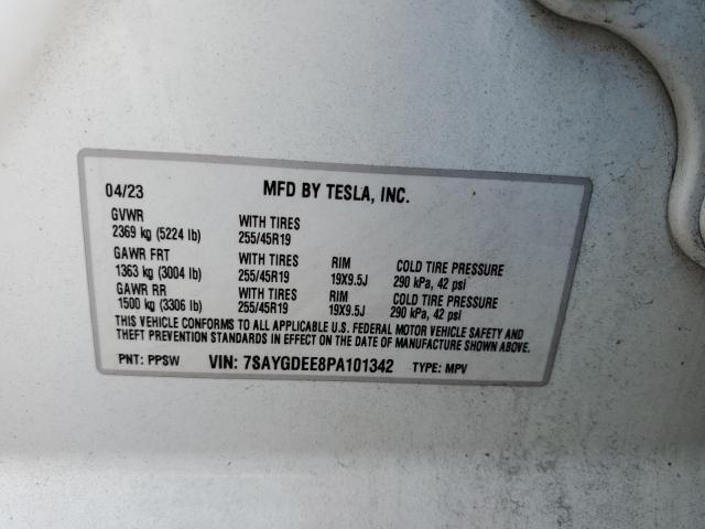 2023 TESLA MISC PARTS 7SAYGDEE8PA101342