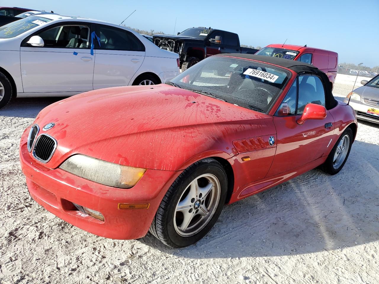 BMW Z3 1.9 1998 red  gas 4USCH7327WLE06471 photo #1