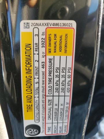 2021 CHEVROLET EQUINOX PR - 2GNAXXEV4M6136021