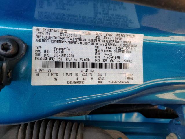 2015 FORD FOCUS SE - 1FADP3F29FL323175