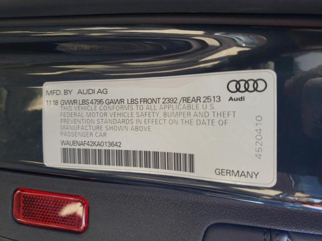 2019 AUDI A4 PREMIUM - WAUENAF42KA013642