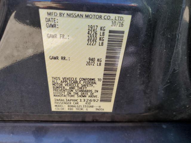 2017 NISSAN ALTIMA 2.5 - 1N4AL3APXHC132692
