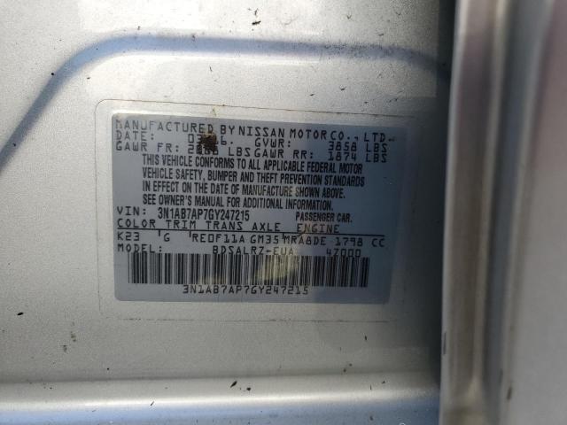 VIN 3N1AB7AP7GY247215 2016 Nissan Sentra, S no.12