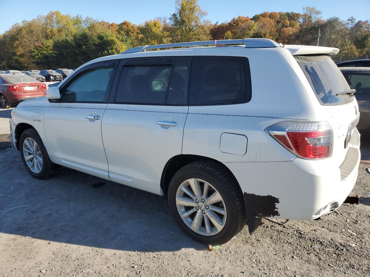 TOYOTA HIGHLANDER 2010 white 4dr spor hybrid engine JTEBW3EH2A2042114 photo #3