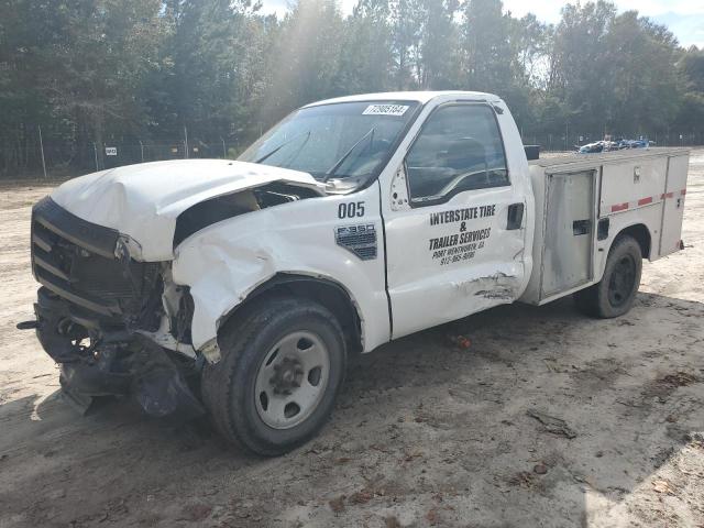 FORD F350 SRW S 2008 white  gas 1FTWF30548ED74972 photo #1