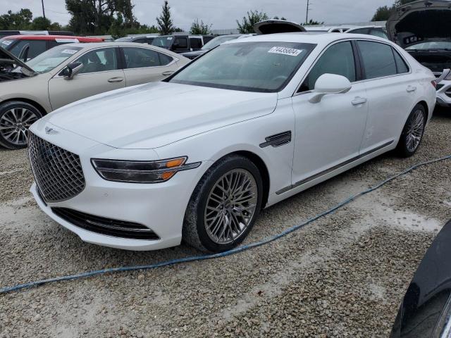 GENESIS G90 ULTIMA 2020 white  gas KMTF54PH1LU078087 photo #1