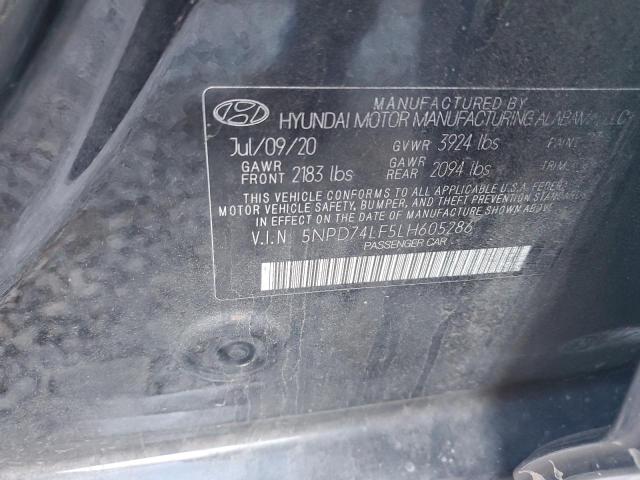 2020 HYUNDAI ELANTRA SE - 5NPD74LF5LH605286